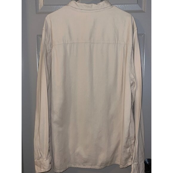 BDG Urban Outfitters Beige Button-Up Shirt –‎ XL Relaxed Fit Workwear Style - Picture 2 of 10